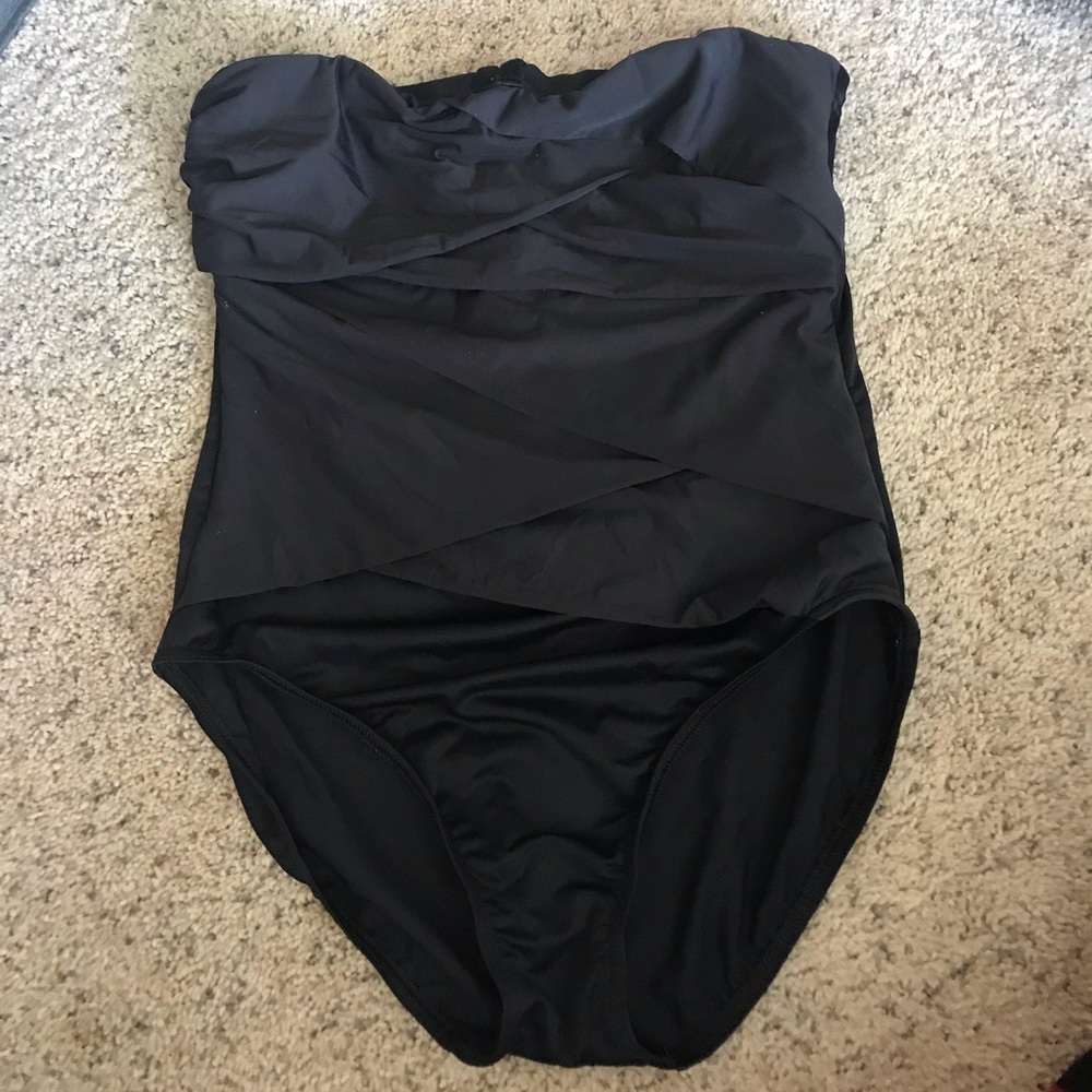 Black One-Piece Miraclesuit Swim